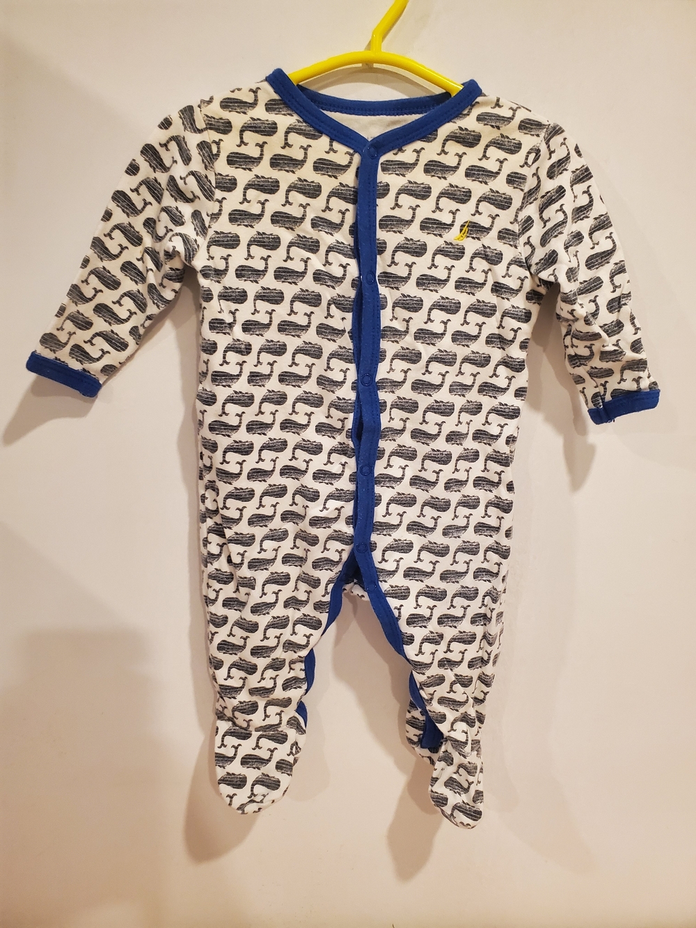 Nautica 3-6 Month Button Up Footie